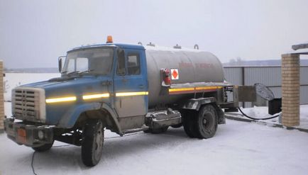 Заправка газгольдерів зрідженим вуглецевих газом