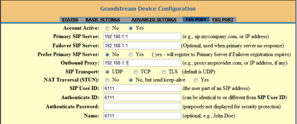 Запуск голосового шлюзу grandstream ht-503 ()