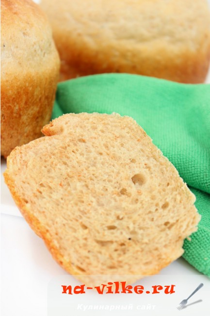 Заварний пшенично-житній хліб в духовці