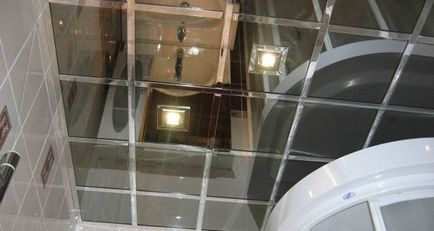 Tavan oglindă în caracteristicile de montare baie - blog building
