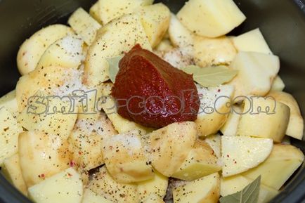 Friptură de carne și cartofi în multivark - o rețetă pentru gătit carne de friptură și cartofi în