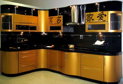 Bucătărie de aur (44 fotografii) cum să decorezi o cameră de bucătărie în alb cu aur cu mâinile tale,