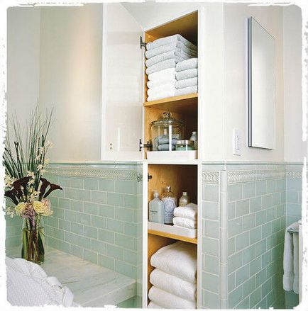 31 Идеята за съхранение на кърпи в банята и в кухнята