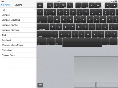 Air billentyűzet - Wireless Keyboard PC és Mac ingyenes - szoftver Apple iPad