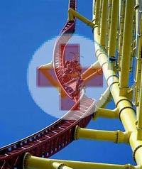 Roller coaster este viata in pericol