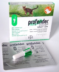 Anthelmintic Profender® instrucțiuni de utilizare, descriere, contraindicații, efecte secundare,