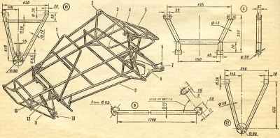 Buggy - mașină de sport sportiv, model-constructor