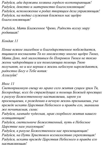 Блаженне чрево ікона Божої Матері - акафіст, тропар, значення