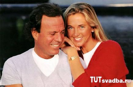 Házasság után 20 év házasság, esküvő Julio Iglesias - esküvő portált