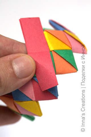 Brățară din hârtie, origami origami