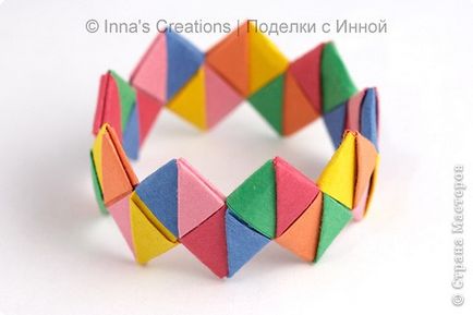 Brățară din hârtie, origami origami