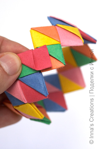Brățară din hârtie, origami origami