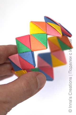 Brățară din hârtie, origami origami