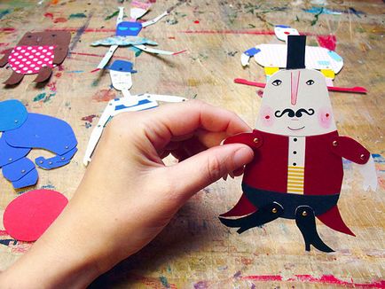 Paper Doll Toy szóló pántok a bábszínházak számára