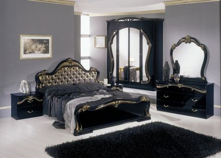 Чорна меблі в інтер'єрі елегантно і виразно