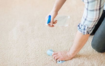 Curățarea covorului cu sifon și oțet la domiciliu, smartkilim