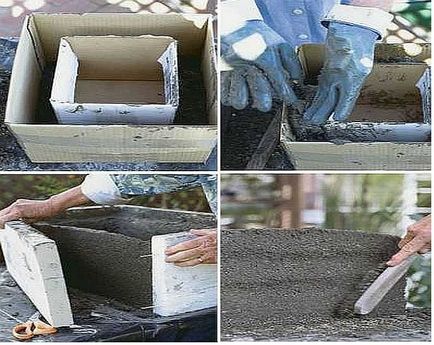 Producătorii de flori din beton cum să facă o fată de flori din beton pe stradă