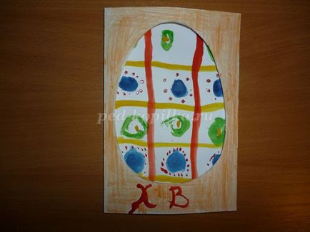 Pictura decorativa Oua de paste pentru copiii cu varste cuprinse intre 4-6 ani