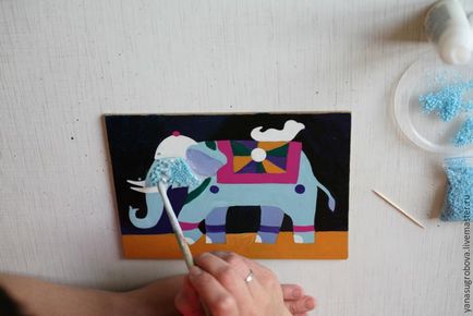 Facem un mozaic de elefant indian de margele cu copii - targ de maestri - manual,