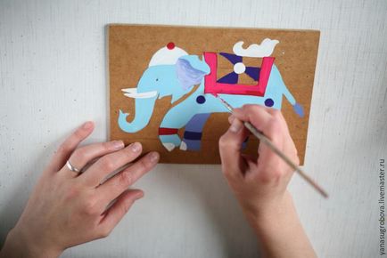 Facem un mozaic de elefant indian de margele cu copii - targ de maestri - manual,
