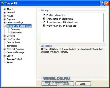 Zece caracteristici utile tweakui, tweakui utilitate pentru Windows 7, tweak ui