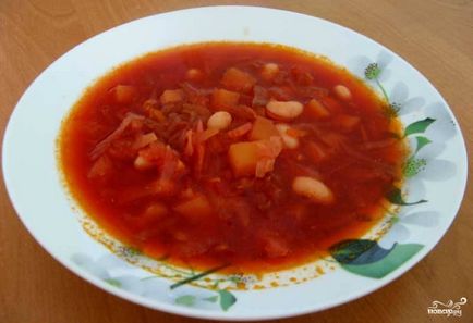 Borsch dietetic fără prăjire - rețetă pas cu pas cu fotografie