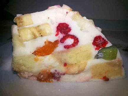 Gyümölcs - bogyó torta sütés nélkül zselatin