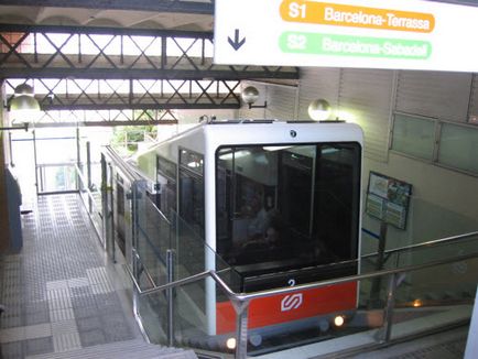 Funicular în Barcelona