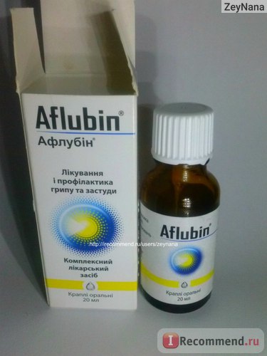 Homeopatia bittner richard aflubin® (aflubin) - opinia imunologului urban despre aflubin