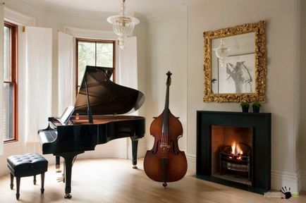 Інтер'єр кімнати з піаніно або роялем безліч надихаючих ідей