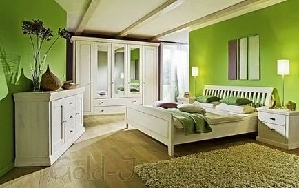 Interiorul dormitorului într-un stil modern, eco, minimalism, high-tech