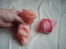 Іріна_зелёная майстер-класи бутона троянди з тканини