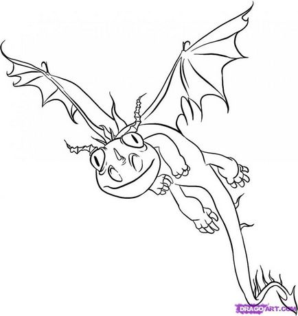 Як намалювати дракона моторошна жах з як приручити дракона
