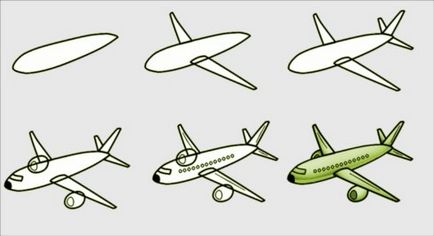 Як намалювати літак