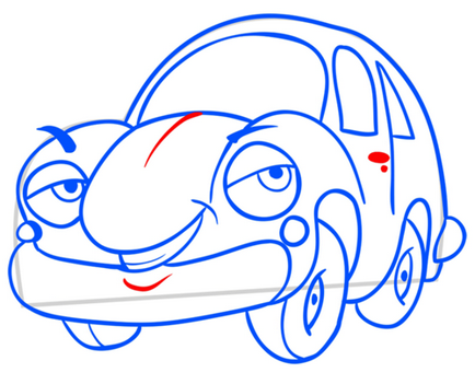 Cum sa desenezi o masina de desen animat albastru (desenam cu copii) - un laborator de animatie pentru toata lumea