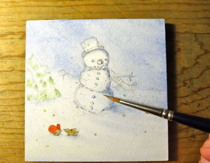 Як намалювати сніговика за кілька кроків