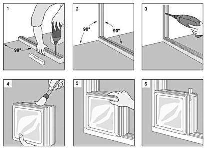 Як відгородити душ стеклоблоками