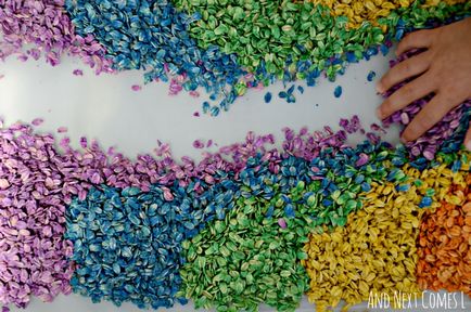 Cum să culoarea cerealelor cereale colorate, copii la domiciliu