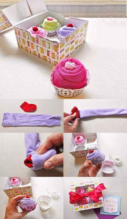 Cum sa faci un buchet de haine pentru copii, haine cu mainile proprii