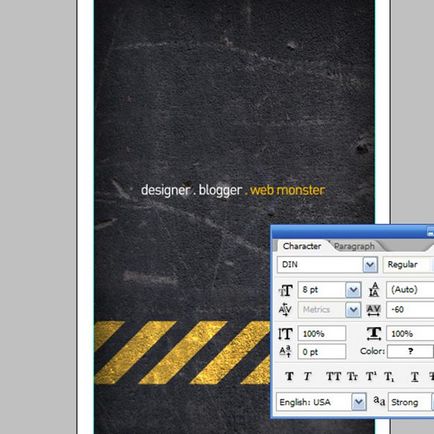 Cum să faci o carte de vizită în lecțiile Photoshop în desen și design în Adobe Photoshop