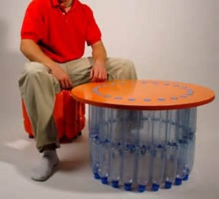 Hogyan működik a bútorokat műanyag palackok