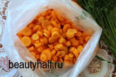 Як заморозити морква на зиму прекрасна половина