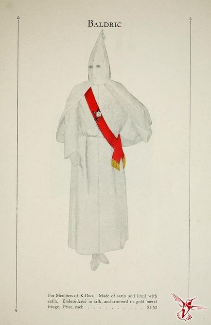 ruha katalógus Ku Klux Klan 1925 - hírnököt