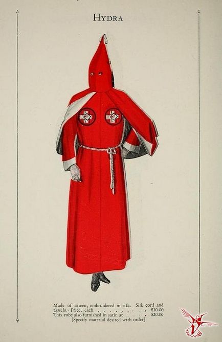 Catalogul de haine al Ku Klux Klan din 1925 - un purtător de cuvânt la