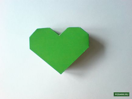 Box-inima de hârtie fac o cutie sub forma unei inimi