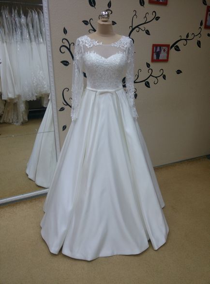 Красиві весільні сукні з рукавами, сукні силуету а