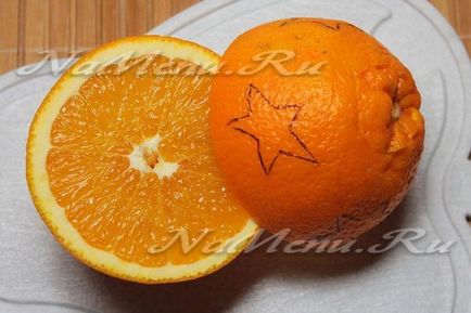 Sfeșnic frumos din portocaliu