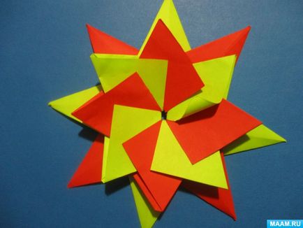 Майстер клас «новорічна зірка» техніка орігамі
