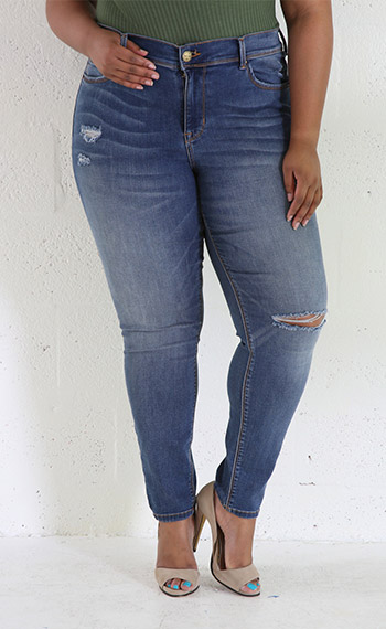 Модні джинси для повних жінок 2017 (фото) фасони, кольори і бренди
