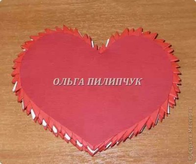 Модульне орігамі шкатулка у вигляді серця на день святого валентина